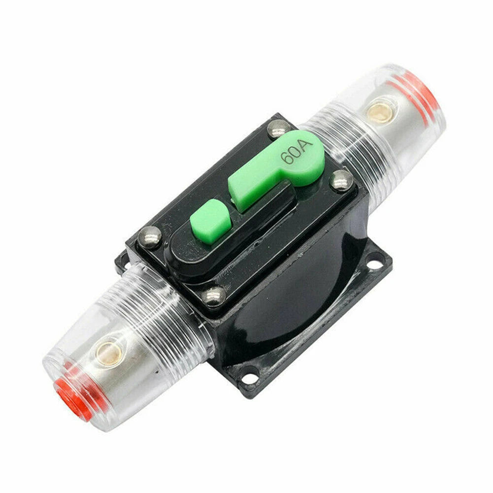 Car Boat 10A to 100A AMP Circuit Breaker Fuse Reset for 12V 24V 48V DC with Waterproof Housing and Manual Reset for Overload