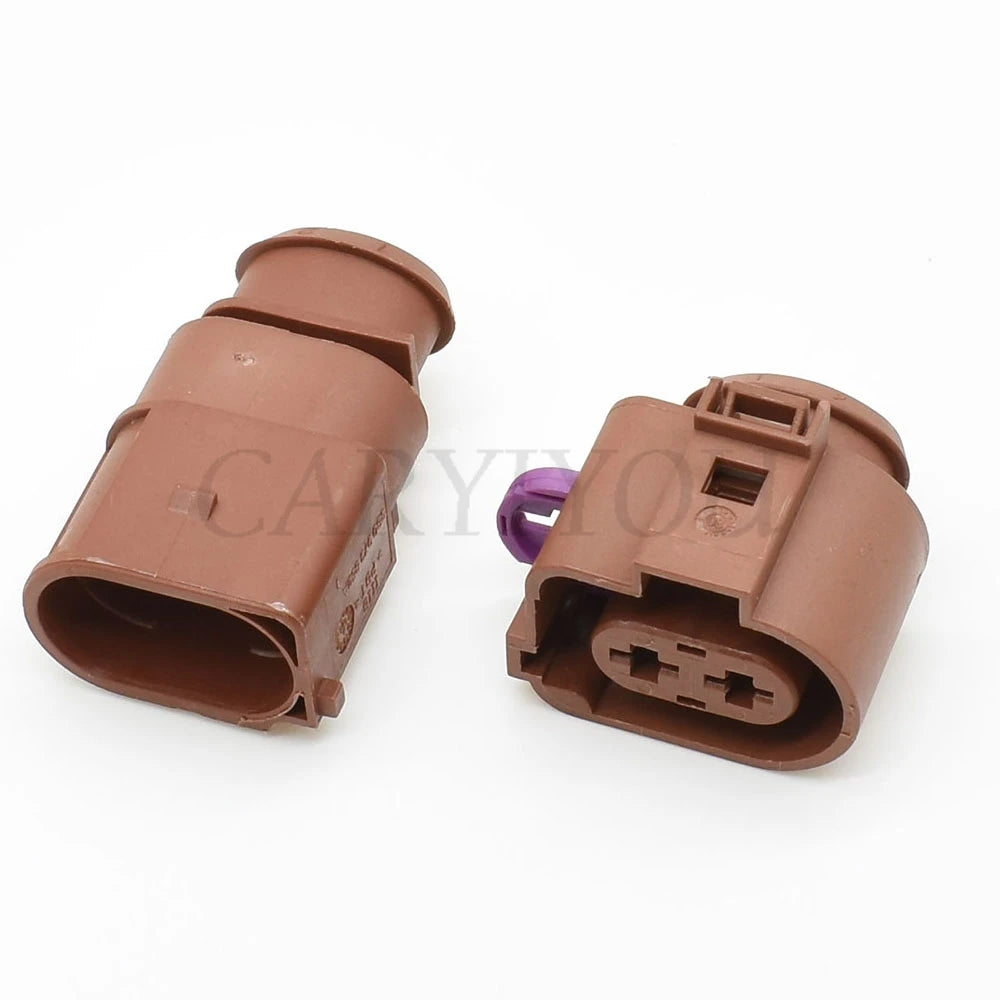2-Pin 6.3mm Sealed Automotive Connector — Cooling Fan Socket 3B0973852A / 3B0973752A for VW