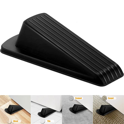 Gate Stop Holder Door Stopper 1pcs Anti-kick Black/gray/brown Elegant Design Natural Rubber Office Environmentally Friendly