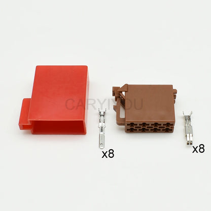 8-Pin TE Tyco ISO Radio Connector DJ7082-3.5 Male Female | Toyota Lexus 962189-1 / 962191-1 | CE PA66