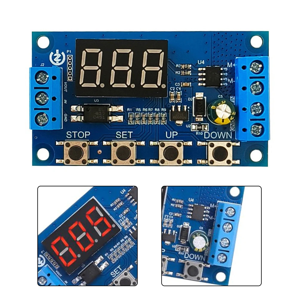 50W Motor Controller Versatile DC Motor Controller With Speed Control Timer & Memory Function For Small Fans Toy Car Models
