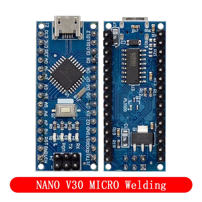 Arduino Nano 3.0 Compatible Controller with CH340 USB Driver ATMEGA328P 16MHz Mini/Micro/Type-C