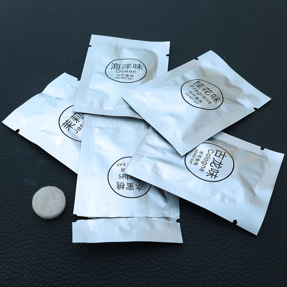 Car Air Freshener Replacement Tablet Flavor Supplement Solid Fragrance Scent Pads Perfume Refill for Air Vent Diffuser Purifier