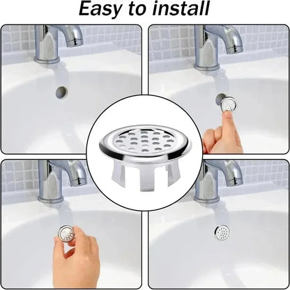 1/10PCS Sink Overflow Cover Round Ceramic Wash Basin Overflow Ring Trim Hollow Hole Bath Insert Replacement Bathroom Accessories