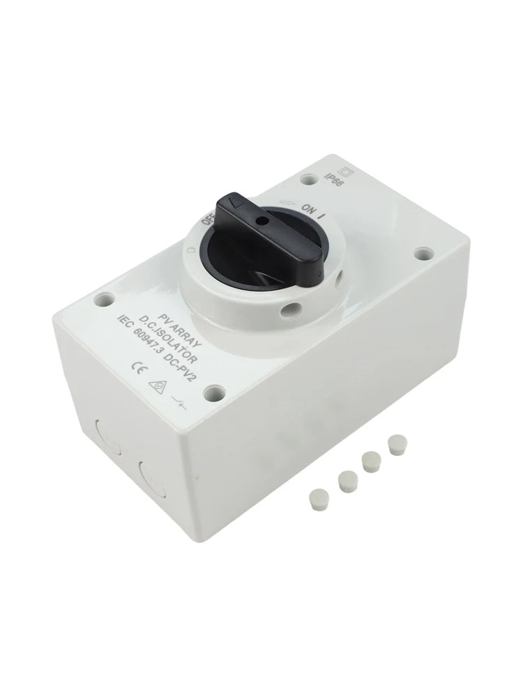 50 60HZ Isolation Switch Isolation Switch From 300V To 1000V Gray Plastic Silver Contacts 32A 1000V Above 440V