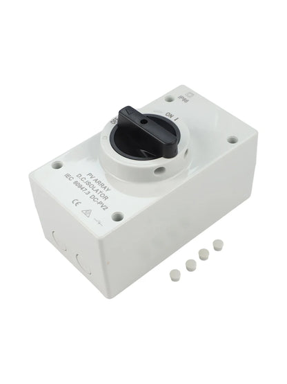 50 60HZ Isolation Switch Isolation Switch From 300V To 1000V Gray Plastic Silver Contacts 32A 1000V Above 440V