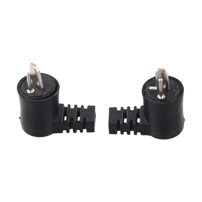 2 Pieces 2 Pin DIN Right Angle Speaker Cable Connectors for Loudspeaker Applications with Screw Terminal Design