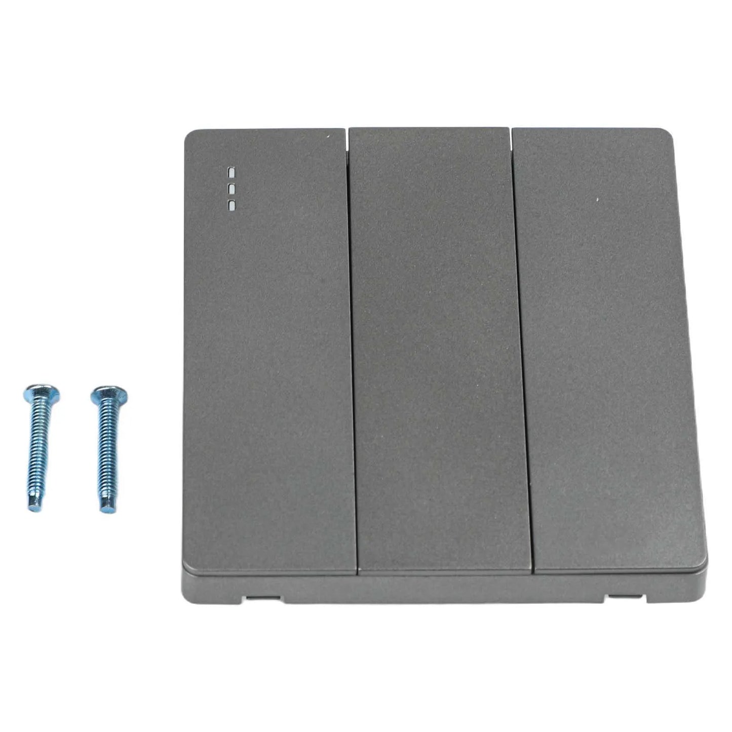 None Gray Button Switch Switches 1 2 3 Gang 86mm Flame Frameless PC Material Push Retardant Rocker Switch None