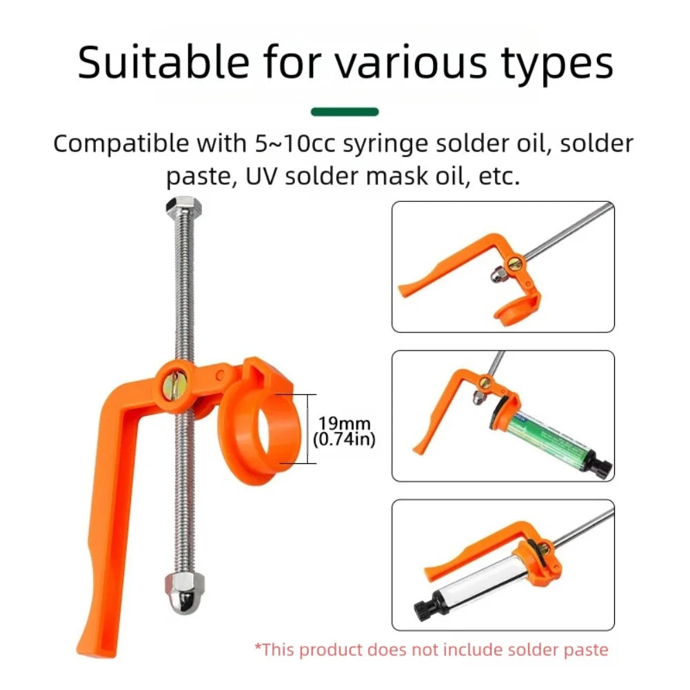 1pcs Solder Paste Extruder For 5CC~10CC Soldering Oil Solder Pastes And For UV Solder Oil Solder Paste Booster Tool