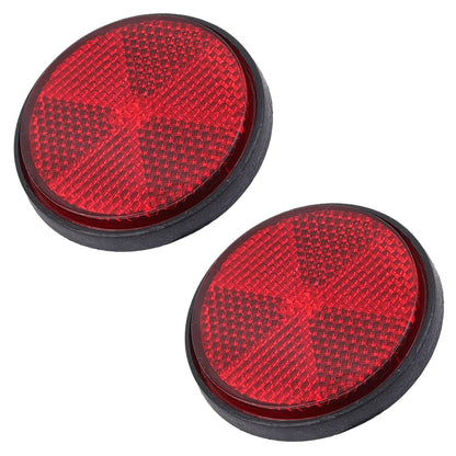2/1pcs Circular Reflector Car Universal Trucks Motorcycle Night Reflector Safety Reflector Motorcycles ATV Bikes Accessories