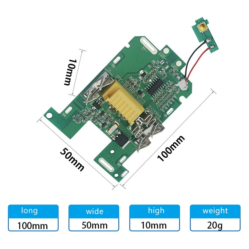 1pc BL1830 Li-Ion Battery BMS PCB Charging Protection Board For 18V Tool