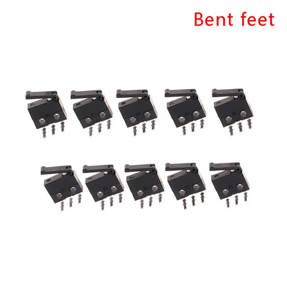 10Pcs Camera Switch Reset Detection Stroke Limit Miniature Switch Straight Bent Feet