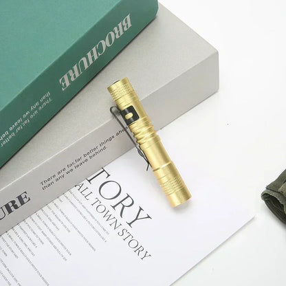 Mini Portable LED Pen Light with Clip Ultra Bright High Lumens Pocket Handheld Flashlight Torch for Camping Outdoor Emergency