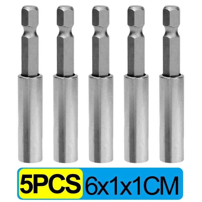 20/1pcs Magnetic Screwdriver Extension Hexagonal Handle Extended Connecting Rod Carbon Steel Screwdrivers Bit Holder Power Tools