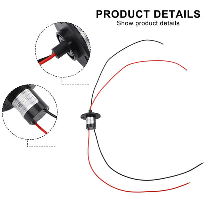 Suitable For PTZ All Kinds Of Machinery And Equipment Conductive Slip Ring Slip Ring Electrical Slip Ring 10 Million Revolutions