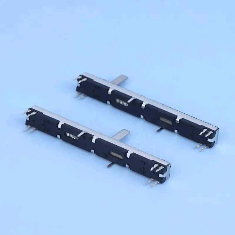 1pcs 75mm Straight Slide Potentiometer 8Pins A103 Double Fader A10K Soundcraft EFX8 Fader A10Kx2 A20KX2 A50KX2 B10KX2 A103 A203