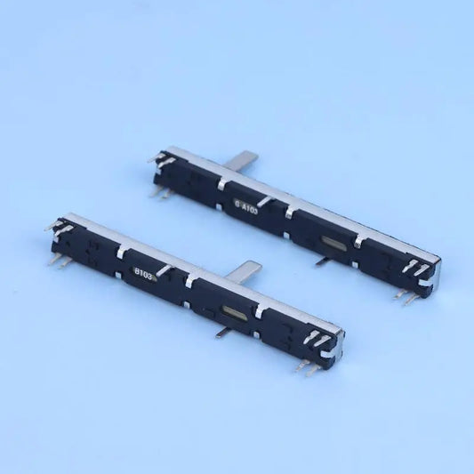 1pcs 75mm Straight Slide Potentiometer 8Pins A103 Double Fader A10K Soundcraft EFX8 Fader A10Kx2 A20KX2 A50KX2 B10KX2 A103 A203