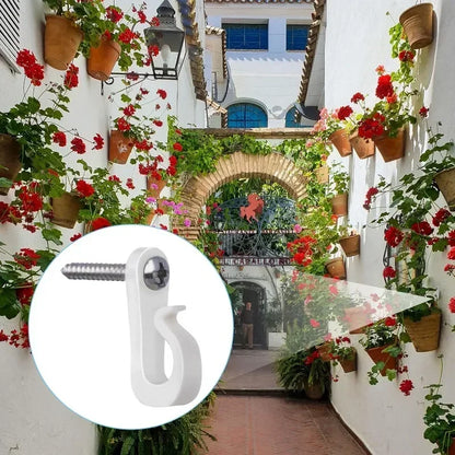 30/1Pcs Q Hanger Hooks for String Lights Hanging Multi-Purpose Plant Cabinet Ceiling Hook with Screw Home Holder Outdoor Supply
