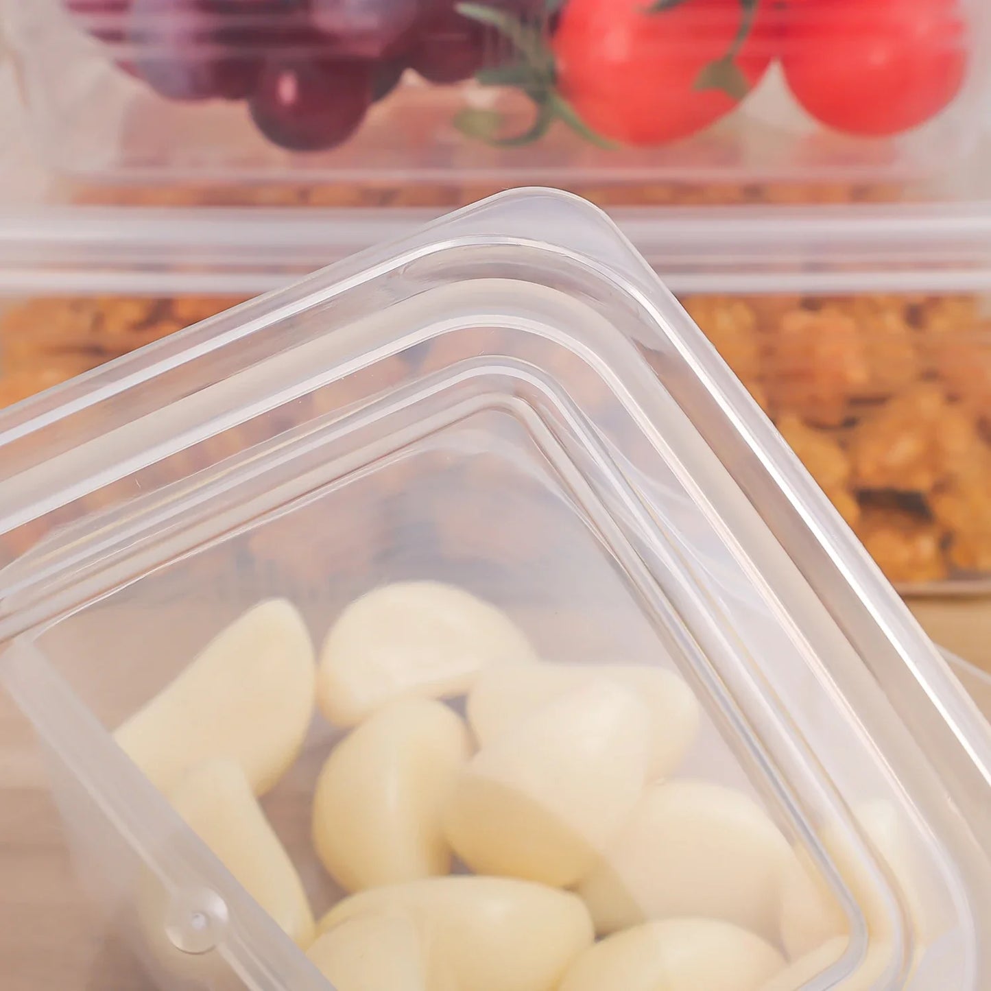 Refrigerator Storage Box Fridge Organizer Vegetable Fruit Fresh Food Crisper Box Freeze Meat Storage Container Kitchen Organizer