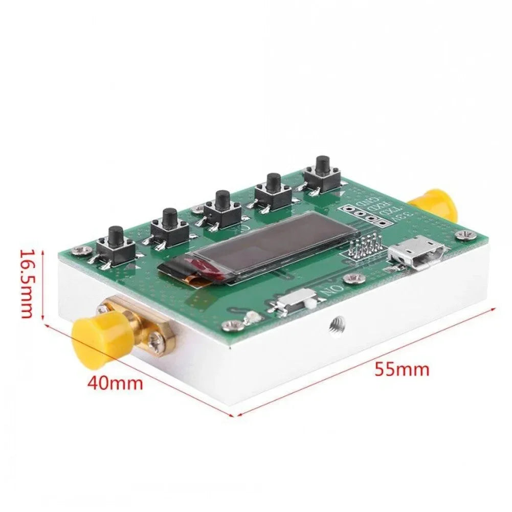 6G Digital Programmable Attenuator 30DB Step 0.25 RF Module LF-6GHz 30DB Step Size 0.25DB OLED Display SMA 0-31.75dB