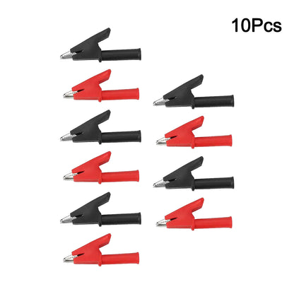 Easy Connect Crocodile Clips 2000V 30A Current Battery Connectors Black Crocodile Clips Strong Spring Mechanism