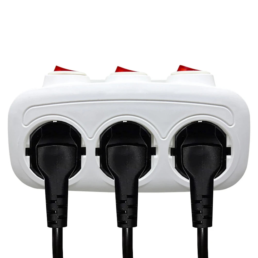 16A 250V Converter Socket For Home EU Standards EU Power Adapter Household Safety Independent Control Switches