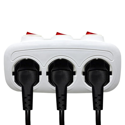 16A 250V Converter Socket For Home EU Standards EU Power Adapter Household Safety Independent Control Switches