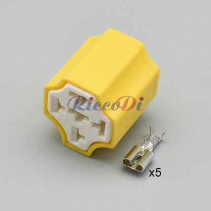 5 Pin Relay Base Connector Plug DJJ7051B-6.3-21 with Terminals or Cables