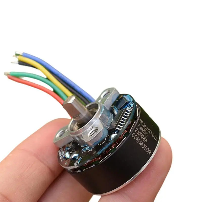 35mm BLDC Brushless Motor DC 7.4V 3200RPM | High Torque | 5–12V | PWM Driver Included | CW Rotation