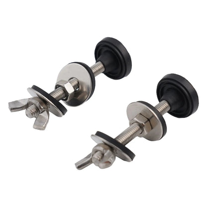 Bathroom Screws Bolts Stainless Steel Toilet Tank Bolt Reliable Support Split Washer 2pcs Bowl Bolt Kit Easy Installation