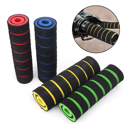 4pcs Universal Grip Comfort Sponge Foam Handlebar Cover – Non-Slip Soft Handlebar Grip for Motorcycle, Dirt Bike & E-Bike