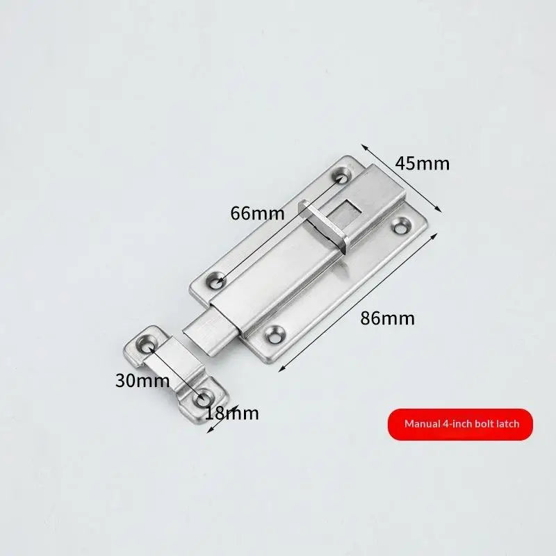 New Self-Elastic Latch Security Bolt Latch Anti-theft Spring Latches Stainless Steel Cabinet Hinges Furniture Supplies Hardware