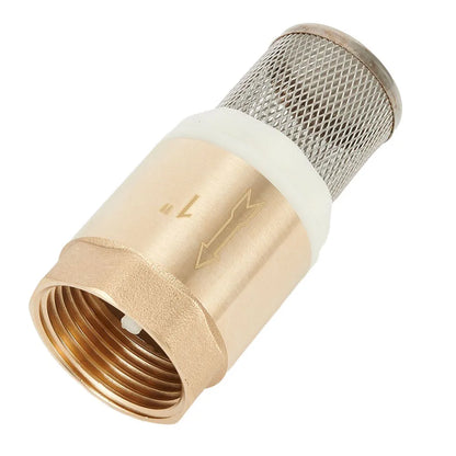 Brass Foot Valve DN25 With Check Valve Stainless Steel Basket Suction Basket 1 Inch Internal Thread Foot Valve 25 Mm