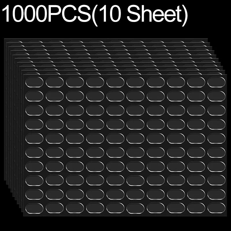2000/100PCS Strong Double-Sided Tape Blind Box Foot Pad Glue Sticker for Blind Box Landscape Doll Foot Fixed Seamless Patch Tool