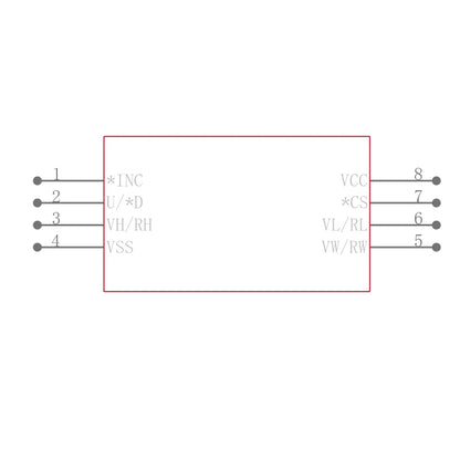 X9C503S X9317WS X9318WS X9319WS Digital Potentiometer IC SMD SOIC8