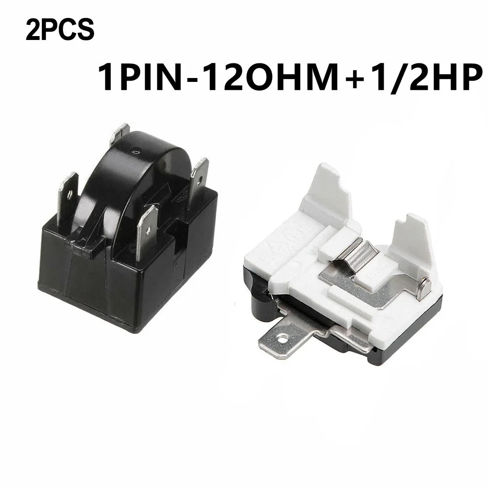 Refrigerator PTC Starter Relay 1/3/4 Pins Compressor Overload Protector, 12Ω / 15Ω / 22Ω Starting Relay