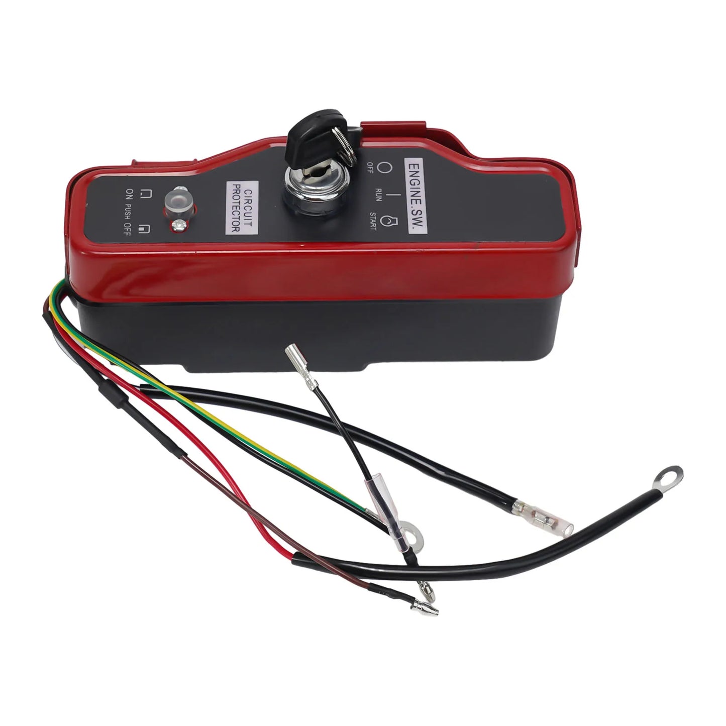 Engines Generator Pump Ignition Switch 168F/170F 188F/190F 20.5 X 7 Cm/8.07 \\\\\\\"x 2.76\\\\\\\" Iron Red+black Brand New