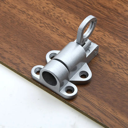 New Latch Bolt Garden Home Pull ring Bounce Gate Door Pull Ring Bounce Hardware Tool Useful Aluminum Alloy Screws