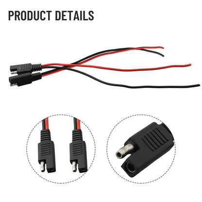 New SAE Single-ended Cable Power Cable Package Includes Panel Power Tractors Automobiles Battery Connector Solar