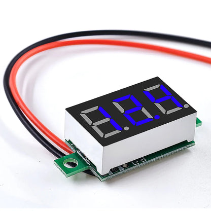 DC 4.5V-30V Mini Digital Two-Wire Voltmeter 0.36 Inch LED Display Voltage Tester Module Red Blue Green
