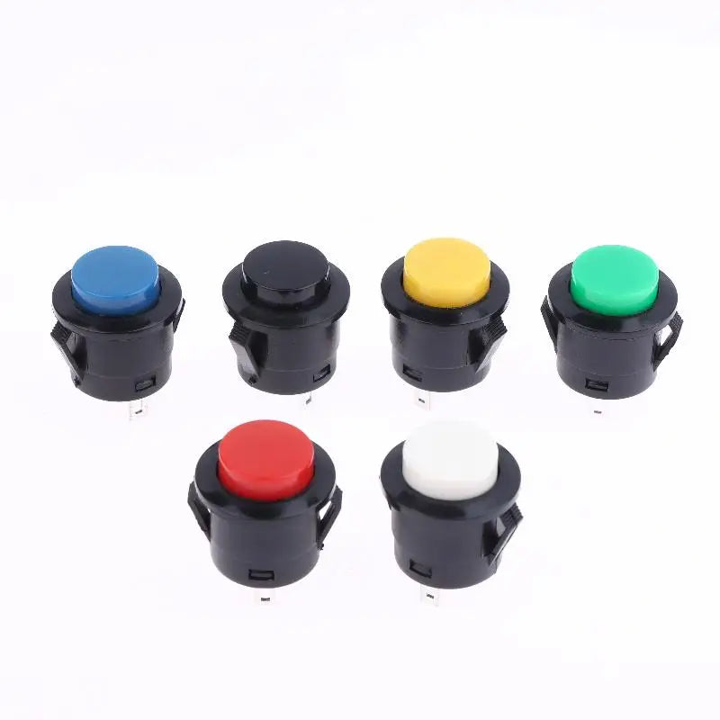 New 5/10Pcs Momentary Push Button Switch R13-507 16mm Round Switch 2Pins ON-OFF Self-res Panel Mounting
