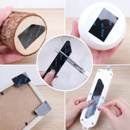 8-40PCS Carpet Non-slip Sticker Reusable Washable Anti Curling Carpet Patch Fixed Stickers Floor Rug Mat Tape Gripper Corner Pad