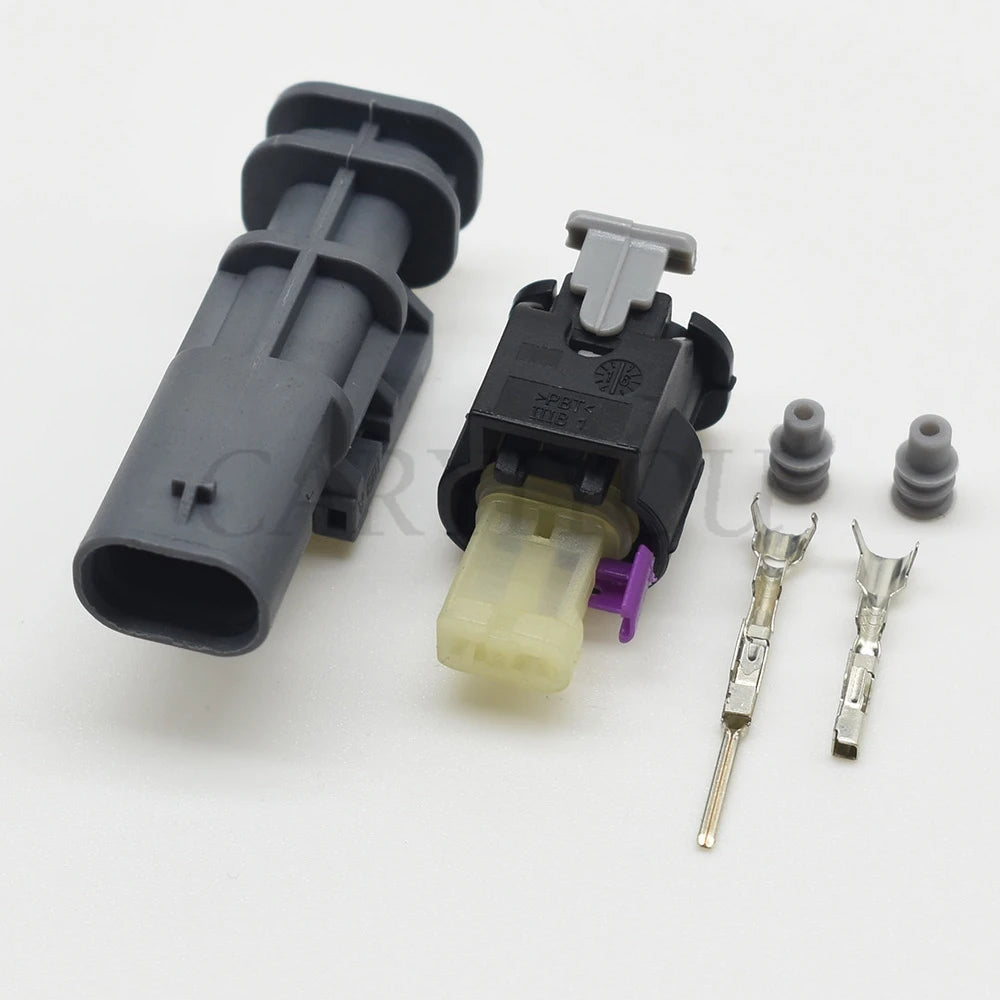 2 Pin 0.6mm Waterproof Connector 2-1718643-1 2112985 DJ7023WC-1.2 PA66 Male Female