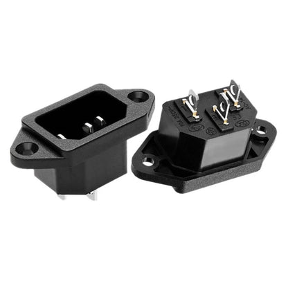 Power Connector 3 Pin Charging Socket AC-04 Built-in Male Female Rated 250V 10A for Battery and Electrical Use