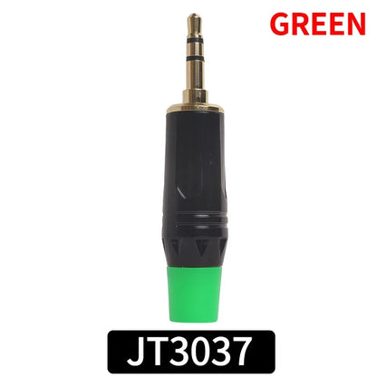 Gold-Plated 3.5mm Stereo Audio Plug Connector DIY Soldering Jack for Headphone Microphone Speaker AUX Cable