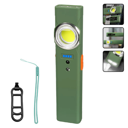 EDC LED Flashlight with Pen Clip Magnetic Rechargeable Work Light