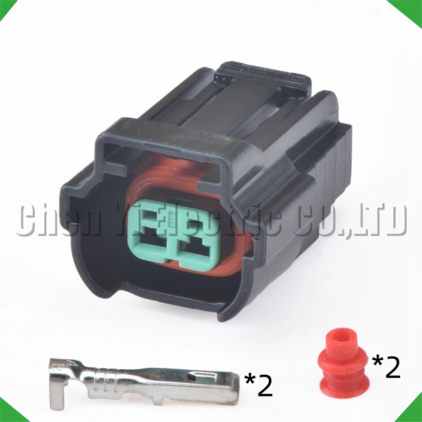 2 Pin Fuel Injector Connector 06A973722 8E0973722 6189-6872 for VW Audi with 15cm Wire