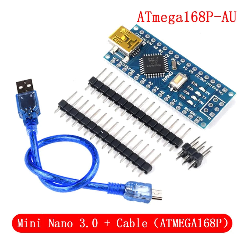 Arduino Nano 3.0 Compatible Controller with CH340 USB Driver ATMEGA328P 16MHz Mini/Micro/Type-C