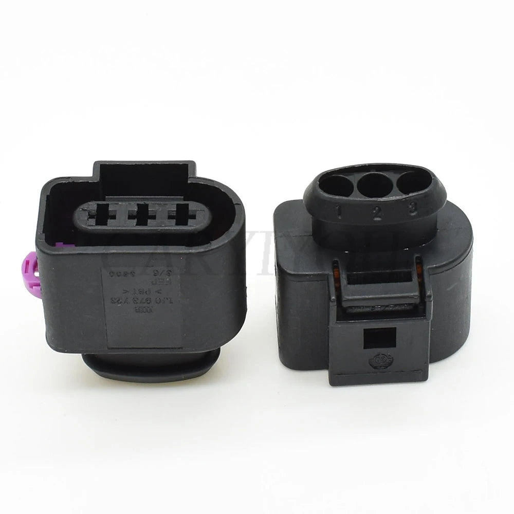 3-Pin 3.5mm Sealed Sensor Pigtail Connector 1J0973723 DJ7035A-3.5-21 PA66 for VW Audi Skoda Golf