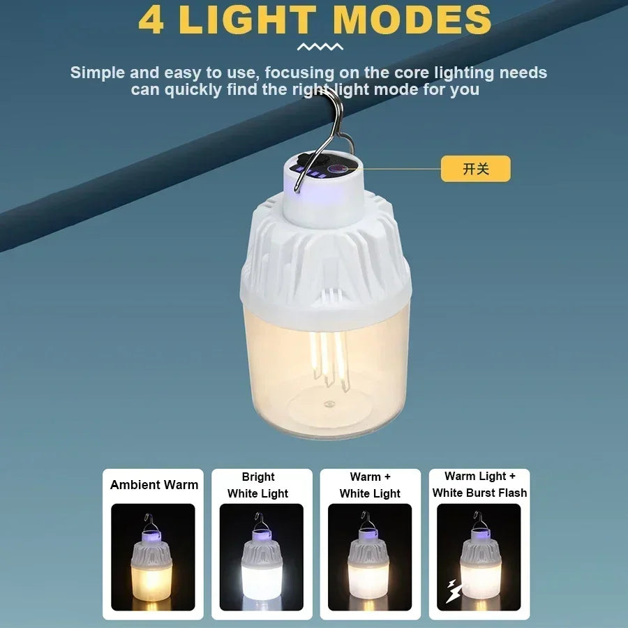 Portable LED Camping Light 3 Lighting Modes Use 3*AAA Battery Camp Lamp For Outdoor Waterproof Camping Hiking Emergency Lantern